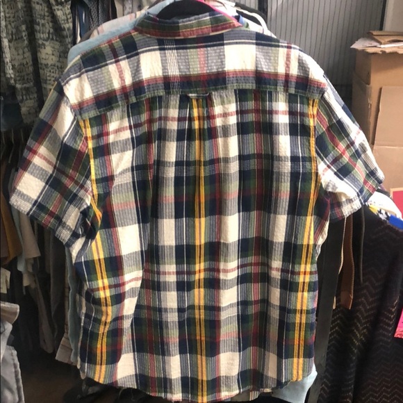 Lucky Brand Multi Color Plaid Casual Button Down Shirt - Picture 6 of 7